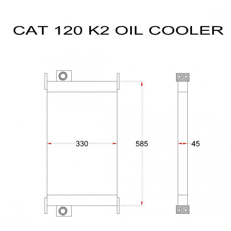 CAT 120K2 OIL COOLER